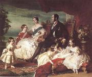 Franz Xaver Winterhalter The Family of Queen Victoria (mk25) USA oil painting reproduction